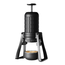 STARESSO Espressomachine, handmatige draagbare koffiezetapparaat, compatibel met gemalen koffie, met drukfilter, espressomaker voor thuis, reizen, kamperen en kantoor, niet elektrisch