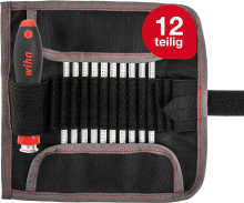 Wiha SYSTEM 4 Schroevendraaierset met verwisselbare bladen   11 stuks, Chroom vanadium staal