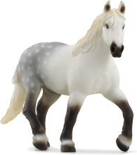 Schleich boerderijwereld Percheron merriefiguur   wit en grijs, 14,7 x 11,2 x 5,2 cm
