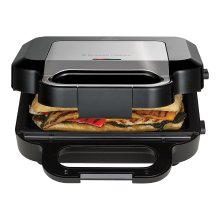Russell Hobbs Creations 3 in 1 Tosti , Wafel  & Grillapparaat – Vaatwasserbestendige Platen, Antiaanbaklaag, Extra Diep – Zwart (26810 56)