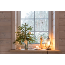 Feeric Lights & Christmas Feeric Raam Guirlande Decoratie   Wit, 49 x 23 cm