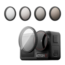 Ochama X J.ZAO Action Filterset voor DJI Action 3/4/5PRO   4 delige set met CPL polarisatiefilter & ND8/16/32 filters   Camera accessoires