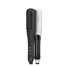 Sunluxy KD880 stijlkam met stoom, sprayhydratatie en styling met één kam, gelijkmatige PTC verwarming voor haarverzorging, stoomtoevoer voor vochtbehoud en pluisbestendigheid, stijltang voor snelle styling thuis
