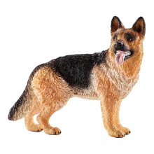Schleich Farm World herdershond speelfiguur   bruin en zwart, 3,1 cm