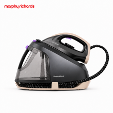 Morphy Richards EasySteam+ stoomstrijkijzer met stoomgenerator 2400 W, 120 g stoomstoot, 70 g stoomafgifte, 6 bar druk, eco stand, afneembaar waterreservoir van 1,8 l, antikalk, automatische uitschakeling, zwart, MUH ISE4B
