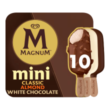 Magnum Mini IJs Classic Almond White Chocolate 10 x 55 ml
