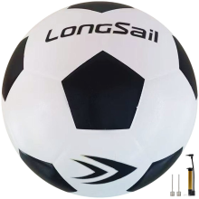 LONGSAIL Hoogwaardige rubber voetbal Maat 5 Effen Wit