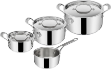 Tefal Jamie Oliver gemengd kookgerei set   RVS, 4 pannen