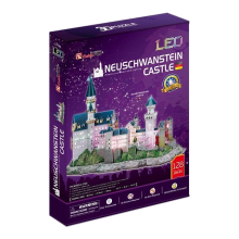 CUBIC FUN 3D Puzzel Neuschwanstein Kasteel met LED   128 stuks