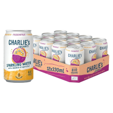 Charlie's Organics Charlie's Sparkling Water Passievrucht   12 x 330 ml