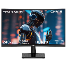 TITAN ARMY C24A1H Gaming Monitor R1500 16:9 VA FHD 240Hz, EU versie