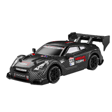 1:24 GTR stijl 4WD RC driftauto, 2,4 G proportionele afstandsbediening, dubbele drift /racebanden, schokabsorberend chassis, hobby speelgoed voor 8+ tieners & kinderen, 1 pack in het zwart