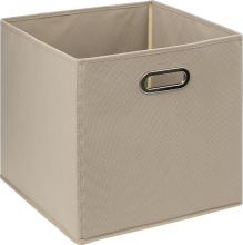 5Five Uni Linnen Opbergdoos   Taupe, 31 x 31 cm