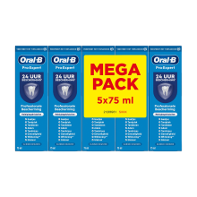 Oral B Oral B Pro Expert tandpasta professionele bescherming reinigingskristallen   5 x 75 ml