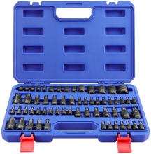 WORKPRO 60 delig Master Torx bits  en socketset, 1/4