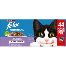 Felix Original Mix Selectie in Gelei   Kattenvoer Natvoer   44 x 85 g