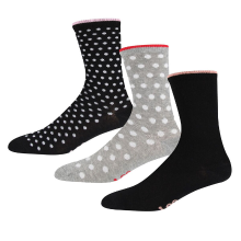 LEE Jess sokken   BLACK SPOT/GREY MARL SPOT/BLACK   37 40