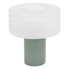 Atmosphera Asti tafellamp hoogte 36 cm limoengroen glas