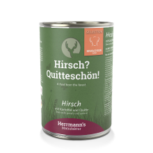 HERRMANN'S MANUFAKTUR kattenvoer met hert voor volwassen katten 400 g