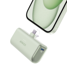 Anker nano powerbank (22,5 W, ingebouwde USB C aansluiting) UN green