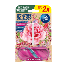 Ambi Pur Toiletblok Roos & Lelie 2 stuks