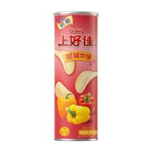 Oishi krokante aardappelchips met zoet pikante smaak 85 g