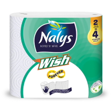 Nalys Wish keukenpapier 2=4 rol in papieren verpakking