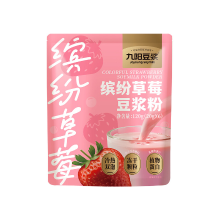 Joyoung Sojamelkpoeder met aardbeiensmaak, stand up pouch (20 g x 6 zakjes)
