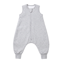 Vowia 100% katoenen warme winter slaapzak voor baby's met voetjes 2,5 TOG voor 12 18 maanden   grijs