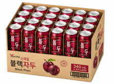 Korean Smile Zwarte Pruim 340 ml × 24