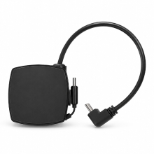 Oxerbog universele autolader, snelladen, inclusief 1 intrekbare kabel, compatibel met Android  en Apple apparaten, 70 centimeter lange PD naar Type C autolaadkabel, wordt geleverd met een zelfklevende autohouder voor je telefoon (zwart)