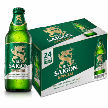 Saigon Beer Saigon Special Bier 330 ml – Vietnamese Premium Lager, 4,9 % ABV, 11,3 ° Plato (24 Flessen)