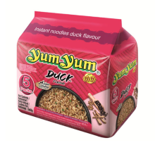 Yum Yum instant noedels met eendensmaak 5 x 60 g (5 pakjes)