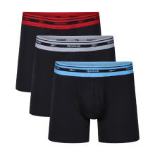 Reebok RBK sportboxershorts medium Darian zwart/flitsrood/grijs/blauw WB S