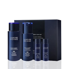 Laneige revitaliserende diepzee toner  en emulsieset voor mannen (toner 180 ml + emulsie 125 ml + toner 25 ml + emulsie 25 ml/set)