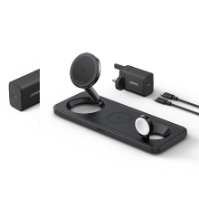 Anker MagGo universeel zwart USB draadloos opladen snel opladen binnen