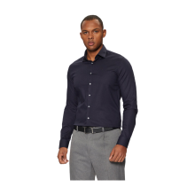 Calvin Klein twill easy care slim overhemd night sky heren 40