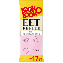 Look O Look Eetpapier met 6 Tongtattoo's 40 g