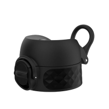 ION8 OneTouch 2.0 Waterflessendop, lekvrij, eenvoudig te openen, veilige vergrendeling, vaatwasserbestendig, BPA vrij, hygiënische flip dop, draaggreep, eenvoudig te reinigen, klein, zwart