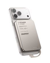 【CCC】MOMAX 1 Power F.Pass+ Ultradunne Powerbank met Verborgen Ingebouwde Kabel, 10000 mAh Draagbare Oplader