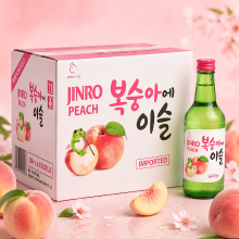 Jinro Chamisul Peach Soju 20 x 350 ml