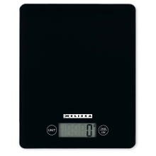 MELISSA Digitale keukenweegschaal | Gehard glas | LCD scherm | Max. 5 Kg | Tare functie | 1 g stappen | Grammen / Ounces / Ponden / Milliliters | Zwart