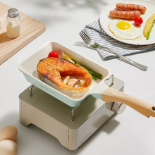 COOKER KING Tamagoyaki met antiaanbaklaag 18 x 13 cm, keramische coating met titanium, PFOA  en PTFE vrij, inductiegeschikt