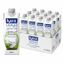 KARA Kokoswater 100% Natuurlijke Hydratatie 500 ml * 12 (Doos)