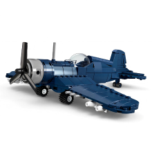 CAYI bouwstenen speelgoedset F4U 4 CORSAIR vliegtuig 318 stuks ABS voor hobbybouwers