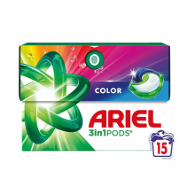 Ariel 3 in 1 wasgranulaat Color 15 stuks
