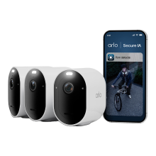 Arlo VMC4370P 100EUS Pro 6 2K+ WiFi Buitenbeveiligingscamera, 3 Camera Kit Wit