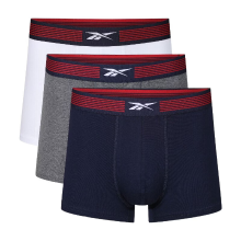 Reebok RBK sportboxershorts ABEL VECTOR navyblauw/wit/donkergrijs gemêleerd S