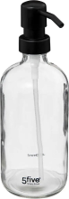 5Five Glazen Zeepdispenserdoos   450,0 mL, Transparant