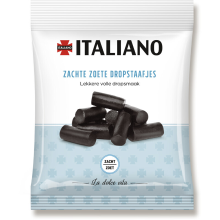 Italiano Zachte Zoete Dropstaafjes   200 g